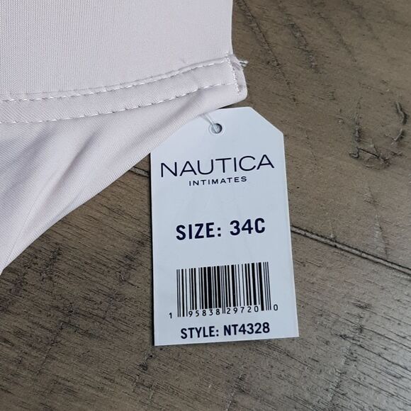 Nautica Intimates Pale Pink 34C Smooth Finish Lightly Padded Bra NWT - Picture 2 of 6